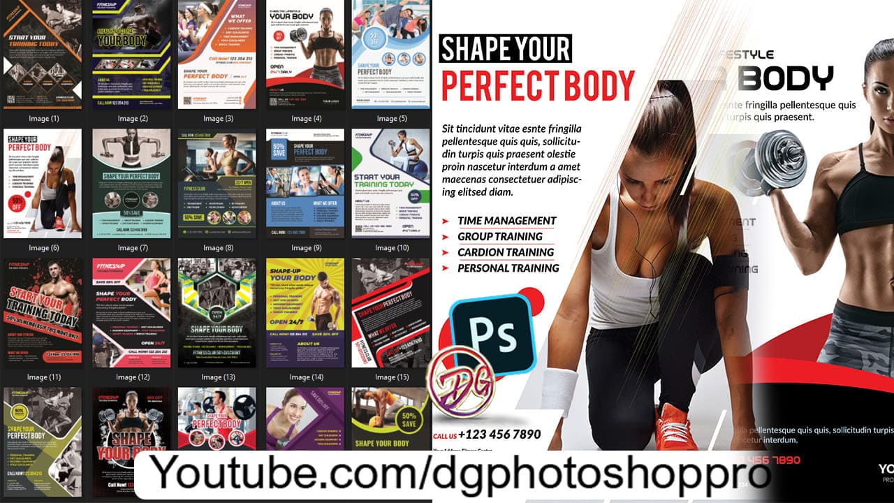 20 Fitness Flyers Bundle Psd Free Download