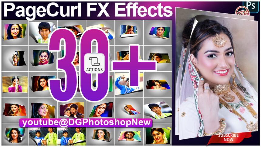 31 PageCurl FX Photoshop Action