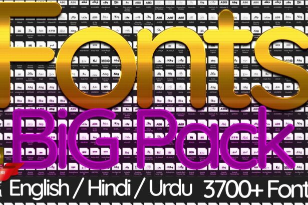 3700+ Fonts New Big Fonts Bundal Free Download