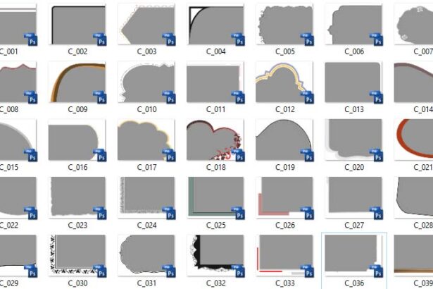 44-PSD-Corners-Shapes-For-Album-Design-Sheet