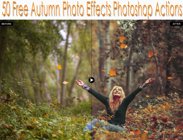 50 Free Autumn Photo Effects Photoshop Actions (1)