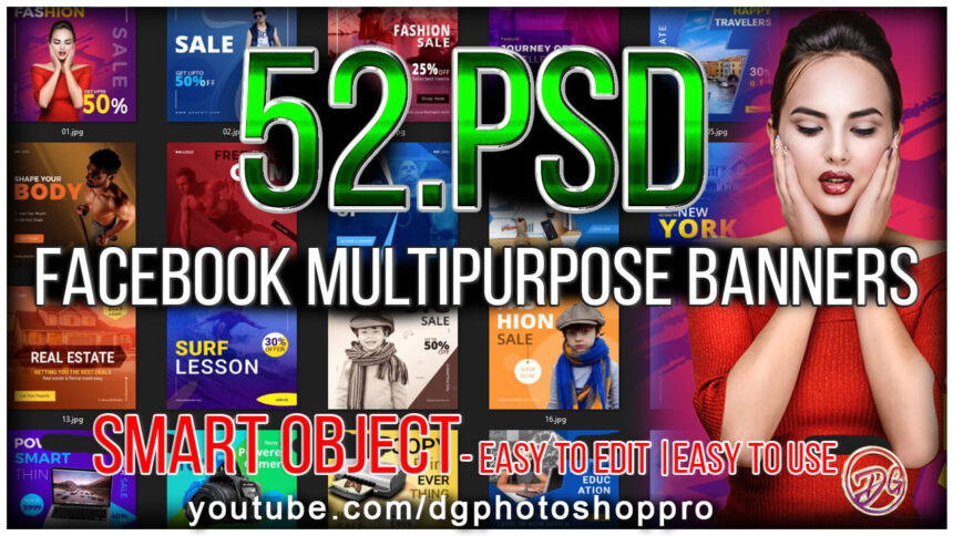 52 PSD Facebook Multipurpose Banners