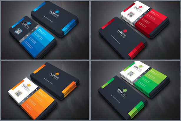 Best 04 Business Cards Design PSD Templates