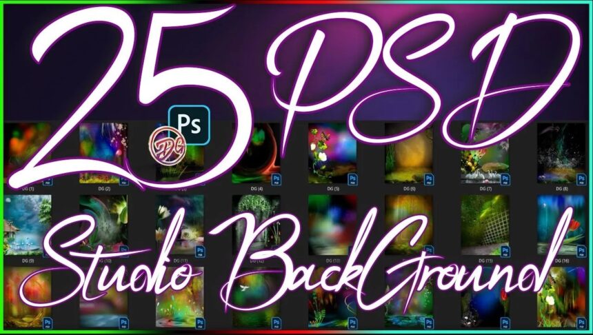 Best 25 Studio Background in PSD Free