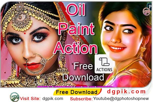 photoshop oil paint action free download