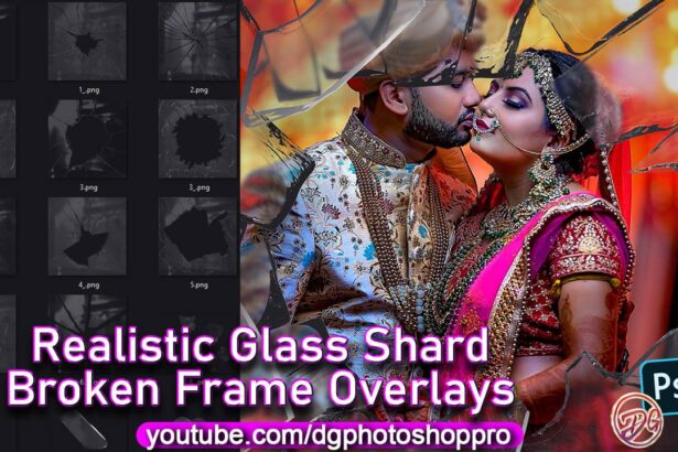 Realistic Glass Shard And Broken Frame Overlays Pack