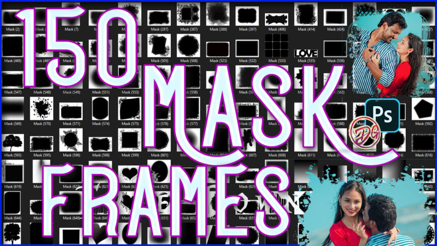 150 Mask Frames For Photoshop
