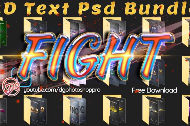 3D Bundle Photoshop Layer Style Psd
