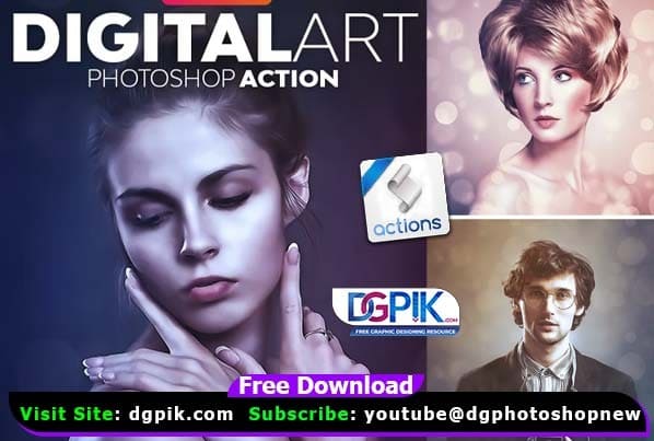 Digital Art Effect Photoshop Action