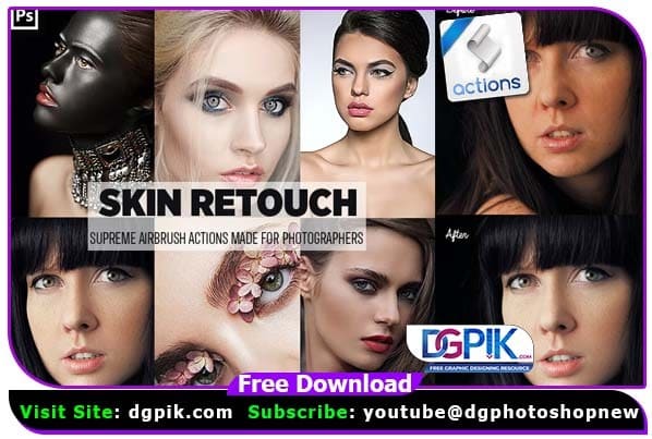 Easy Skin Retouch Effect Photoshop Actions