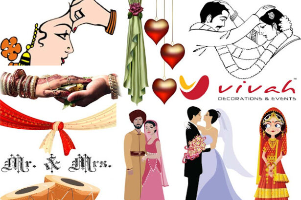 Mixed Wedding Cliparts PNG