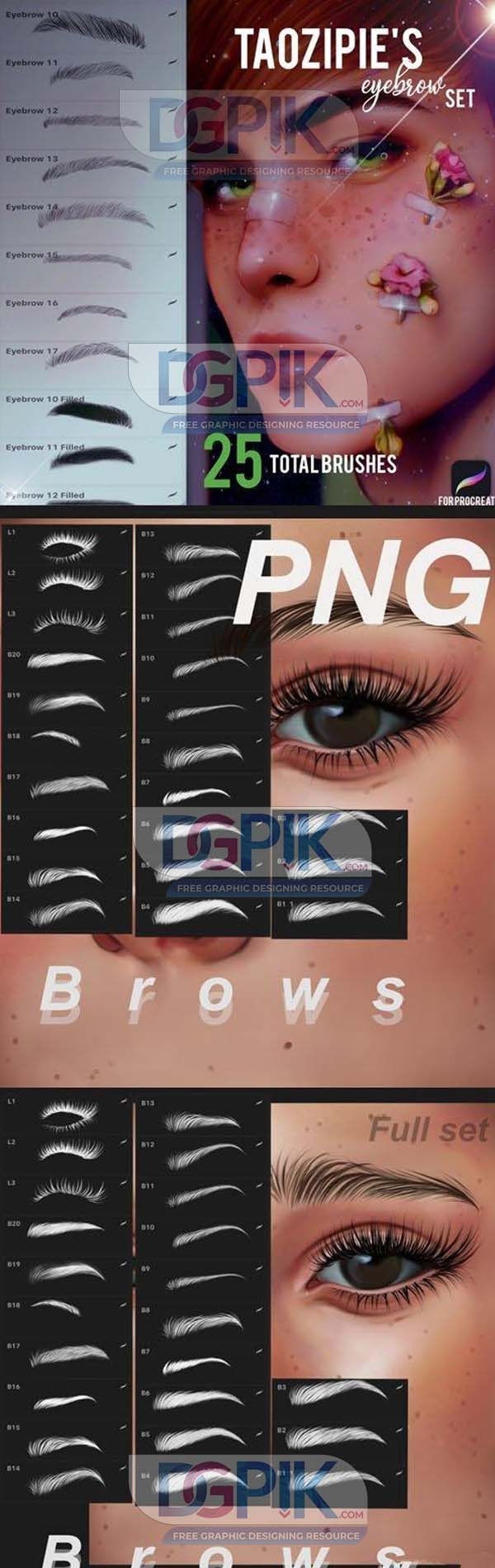 Eye Brows in PNG Free