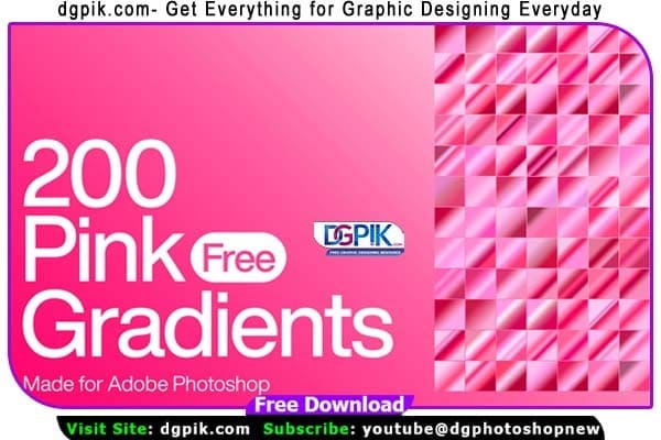 200 Pink Photoshop Gradients