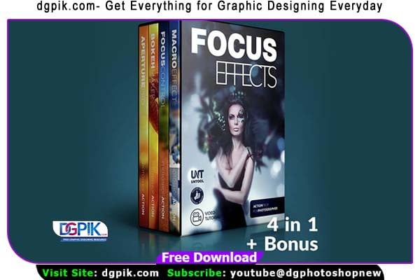 Focus Effect Photoshop Action Bundle