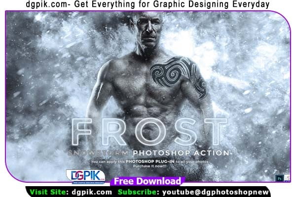 Frost Snow Storm Effect Photoshop Action