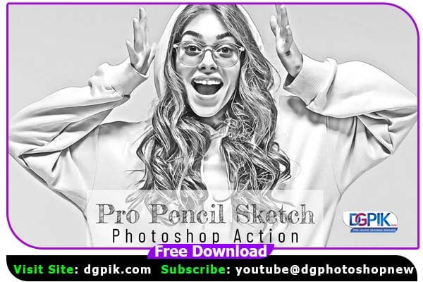 Pro Pencil Sketch Effect Photoshop Action