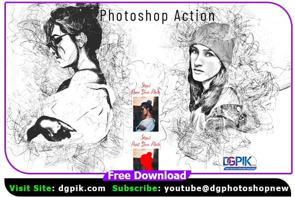 Sketch Pen Art Effect Photoshop Action