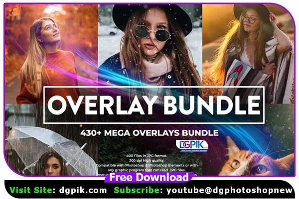 Megale Overlay 430+ Mega Photo Overlays Bundle – DGPik