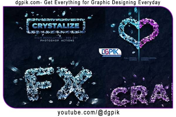 Crystalize Effect Photoshop Action