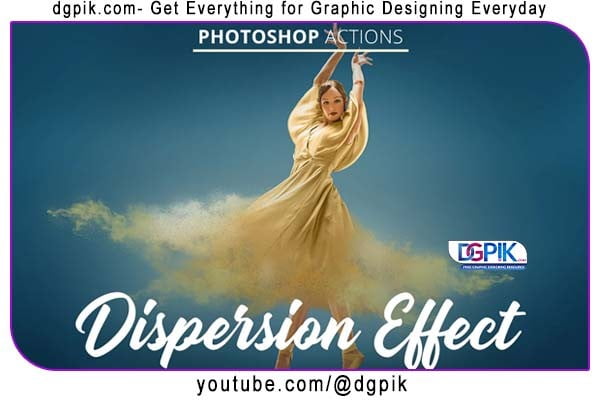 Dispersion Effect Actions for Photshop