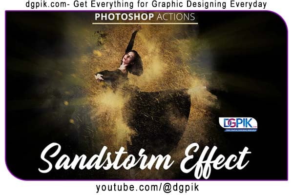 Sandstorm Effect Actions for Photoshop