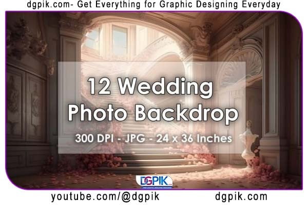 12 Dreamy Wedding Photo Backdrop PNG