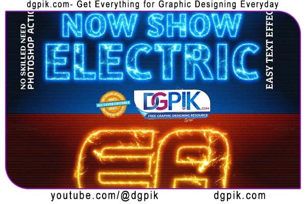 ELECTRIC Effect Photoshop Action