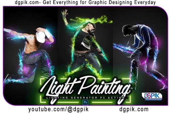 Light painting Effect Photoshop Action