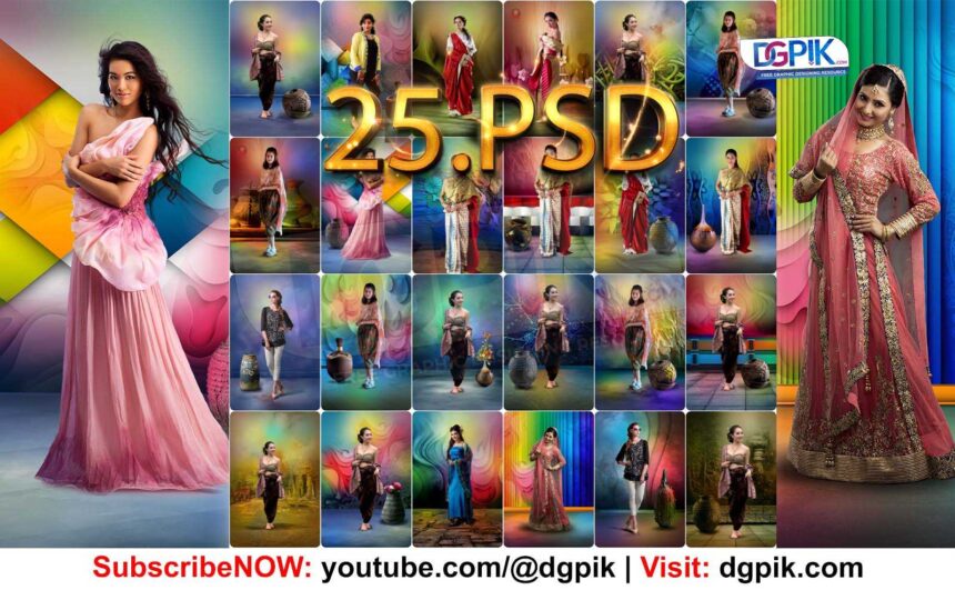 Best 25 Studio Background Editable PSD For Photoshop