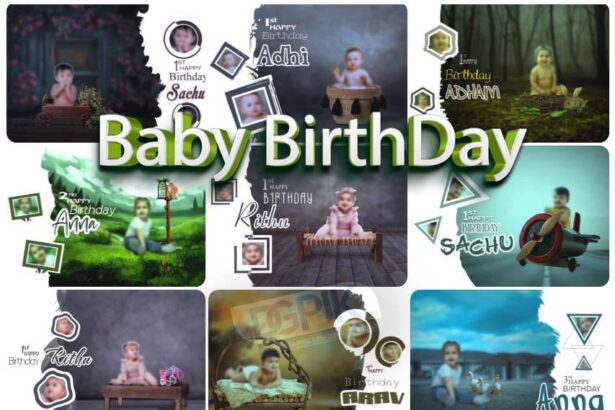 Baby BirthDay Design 40 PSD Pack