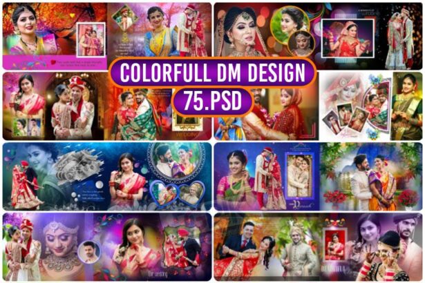 Best ColorFull DM Wedding Album Design 75PSD DG 1126