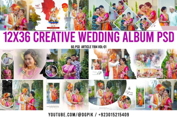12X36 Creative Wedding Album 60.PSD Article 1184 Vol-01