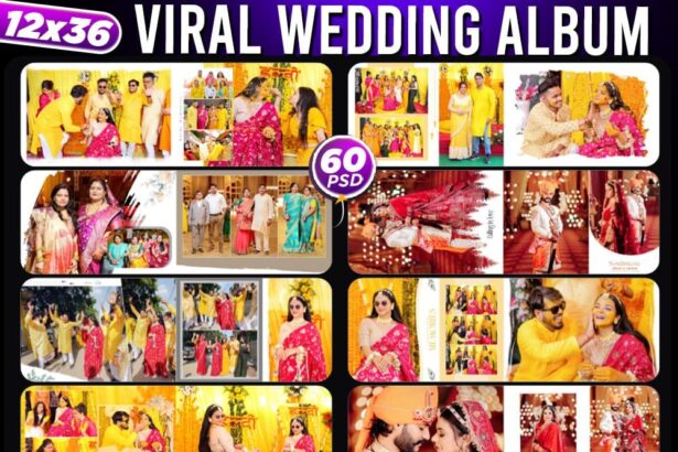 12X36 Viral Wedding Album Design 60 PSD Pack
