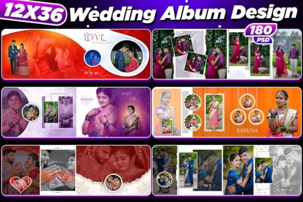 12X36 Wedding Album Design PSD 3VOL Article 1240