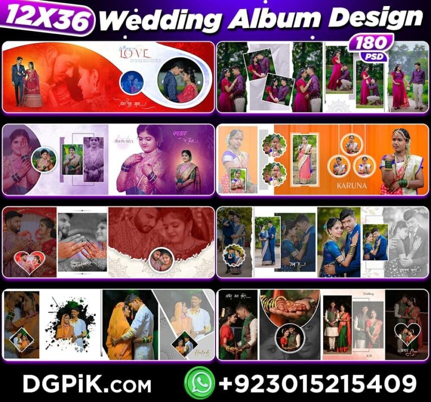 12X36 Wedding Album Design PSD 3VOL Article 1240