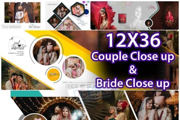 12×36-Couple Close up & Bride Close up 60Psd Pack – DG1002