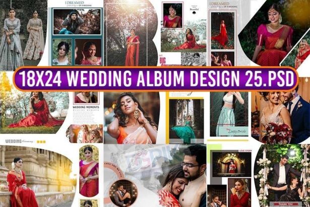 18X24 Wedding Album Design 25PSD DG1009A