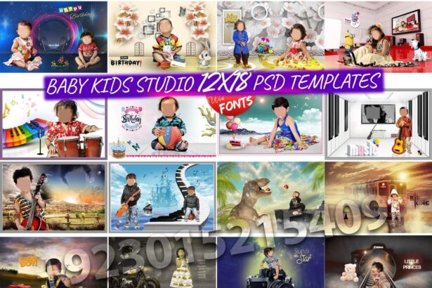BABY KIDS STUDIO 12X18 PSD TEMPLATES DG1096