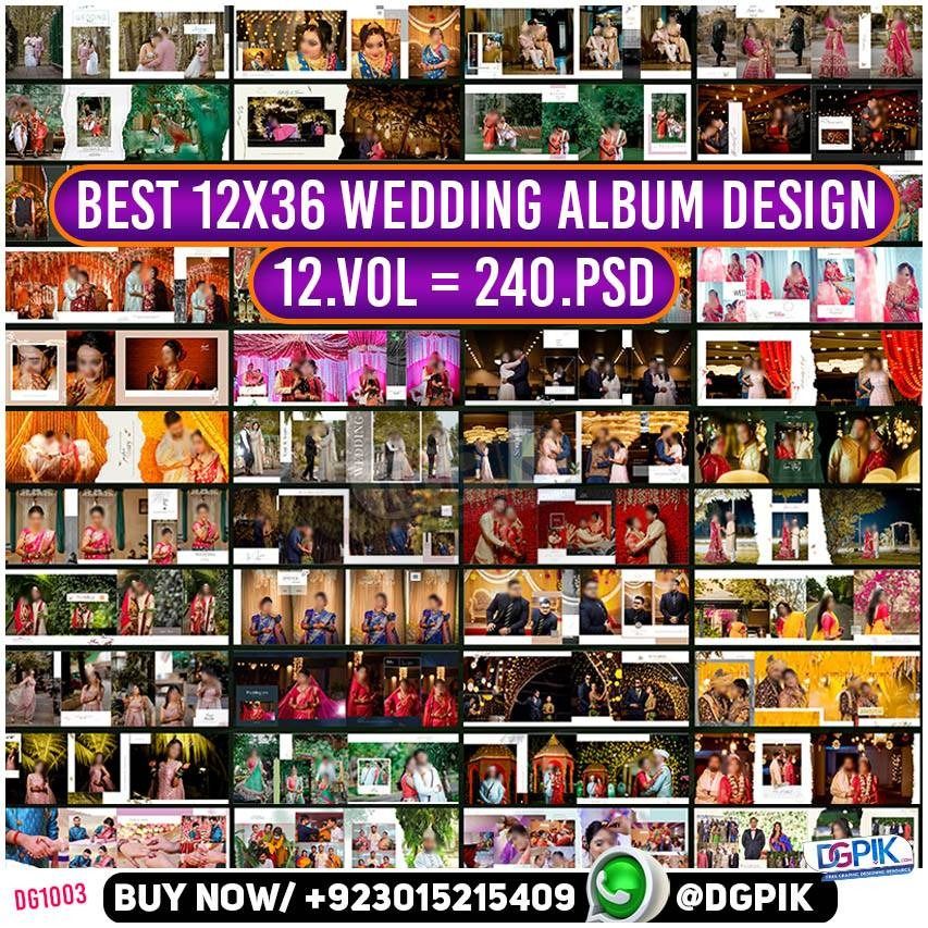 Best Vidhi 12X36 Wedding Album Design 12VOL 240PSD Pack