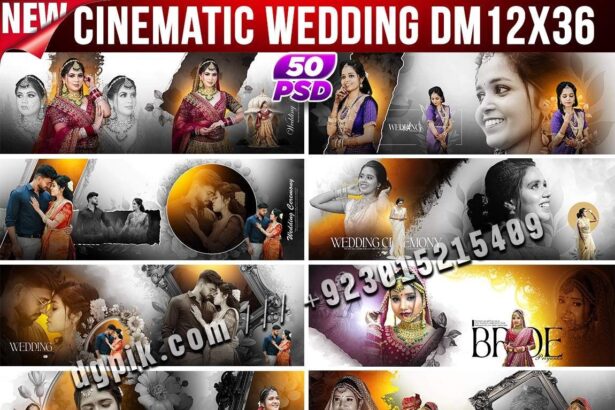 NEW CINEMATIC WEDDING DM 12X36 (50 PSD Pack)