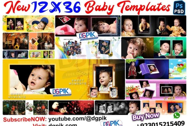 New 12X36 Baby PSD Templates 119. Psd