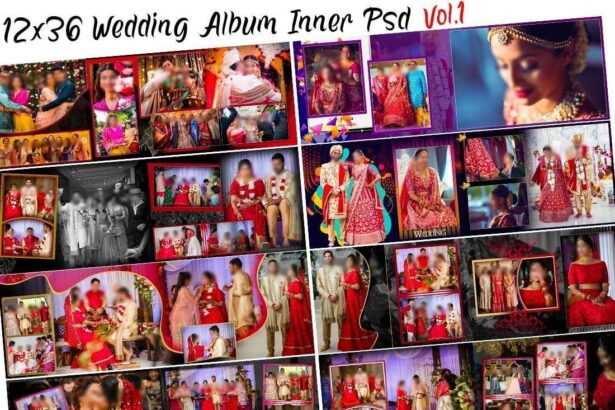VOL-1=12x36 Wedding Album Inner Psd Templates