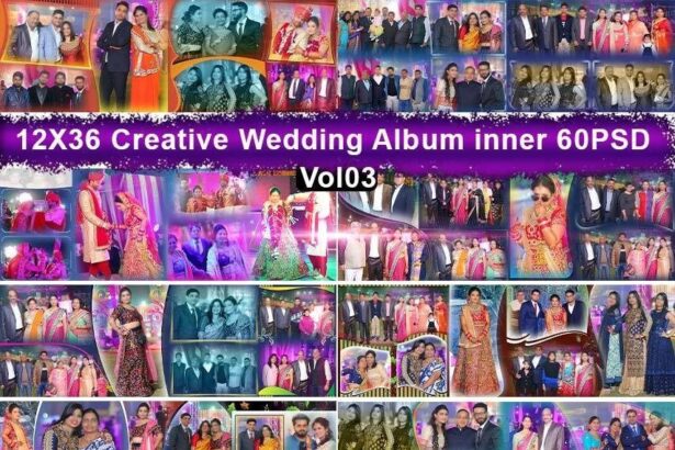 Vol-03= 12X36 Creative Wedding Album inner 60 PSD