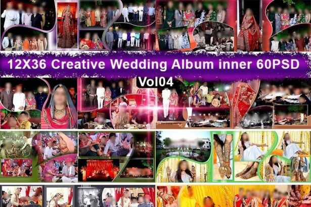 Vol-04= 12X36 Creative Wedding Album inner 60 PSD
