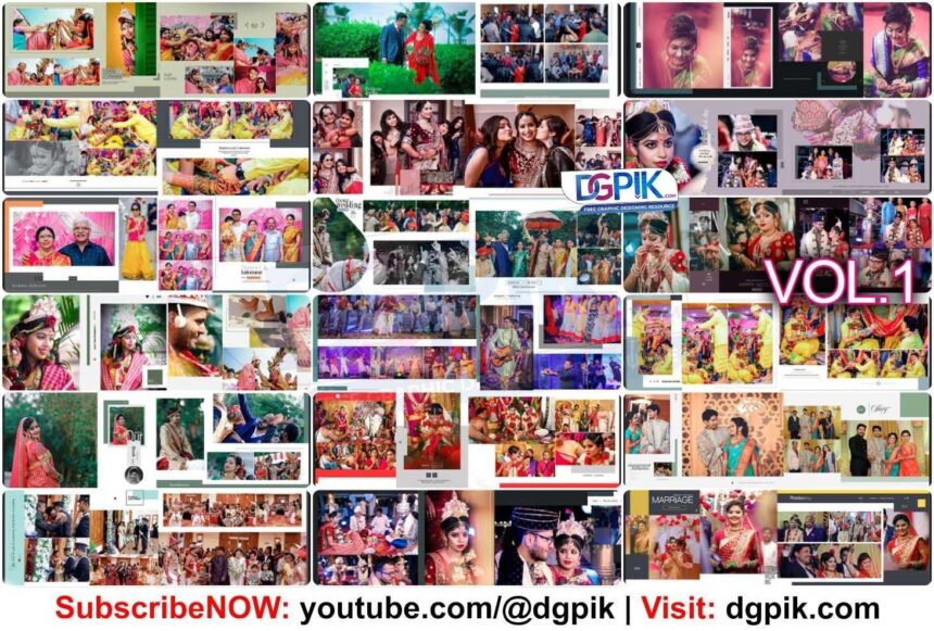 Vol-1 - 12X36 Wedding Album PSD Template DG1001