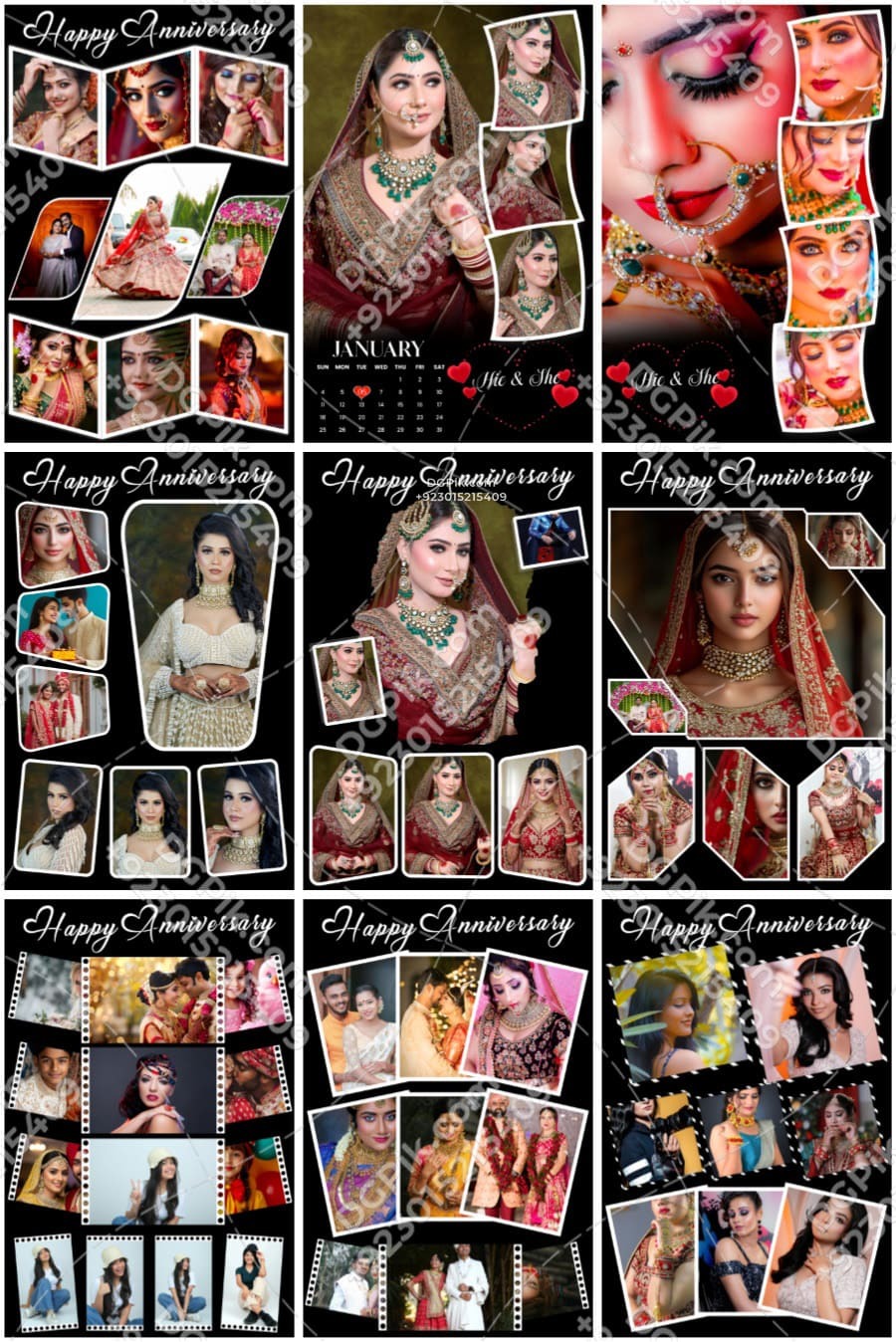 NEW 2026 Photo Collage Frame 120 PSD Prime Pack