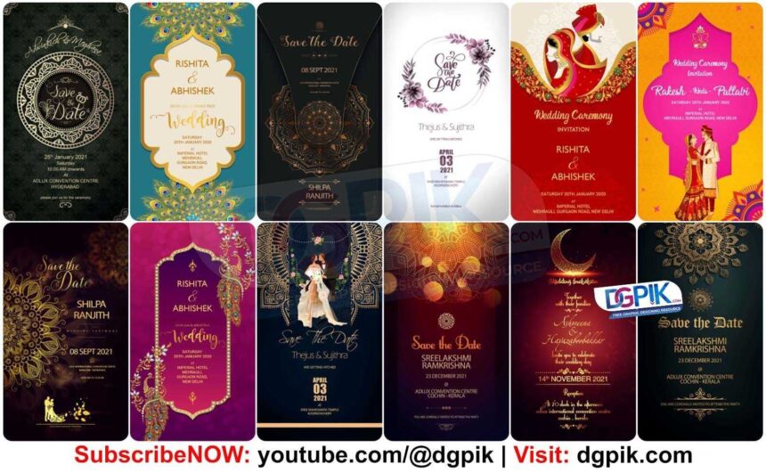 NEW 60 WEDDING INVITATION Psd Template