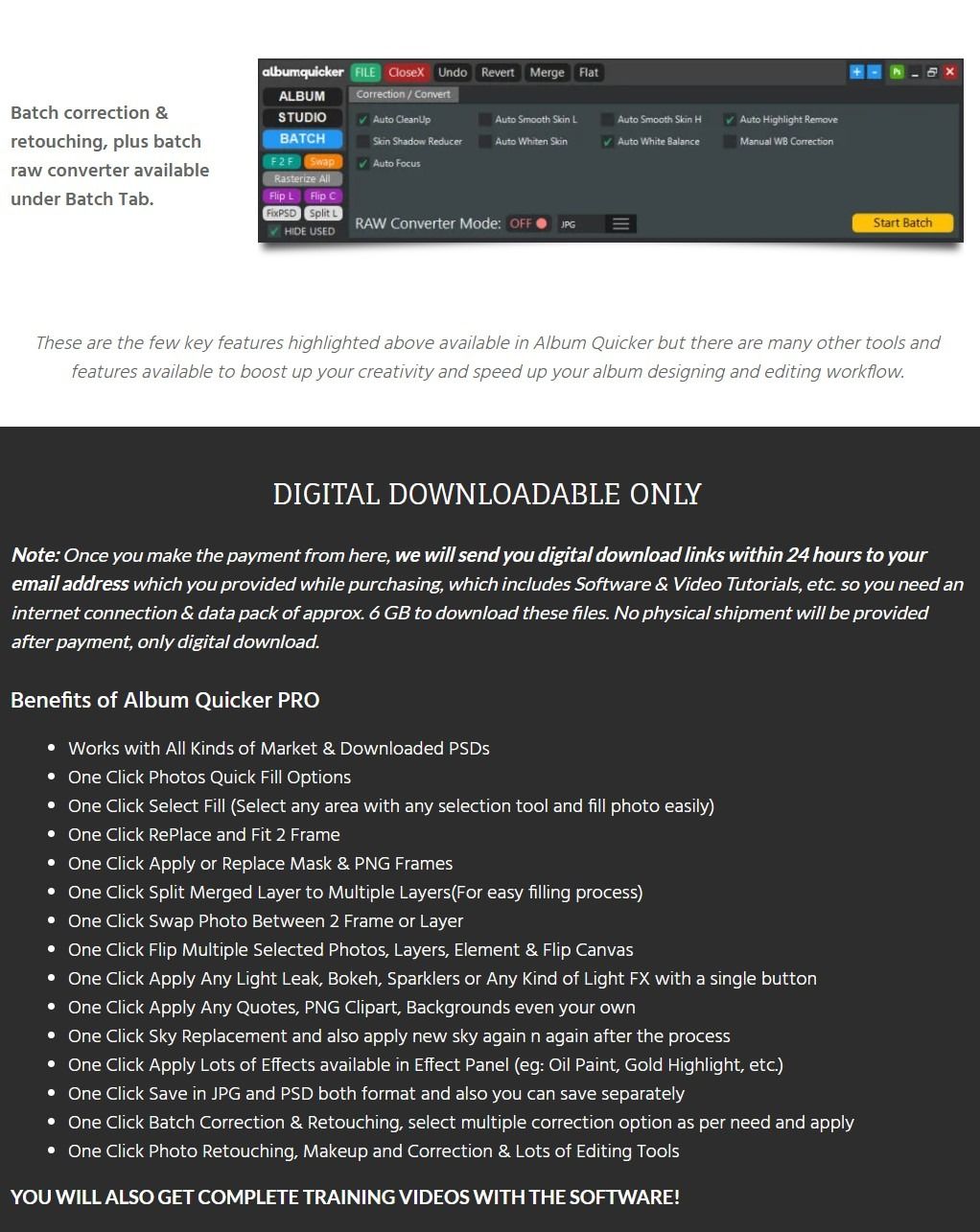 2025 One Click Pro 4.8 & Album Quicker 6.8