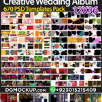 BEST 12X36 Creative Wedding Album Frame 670 PSD
