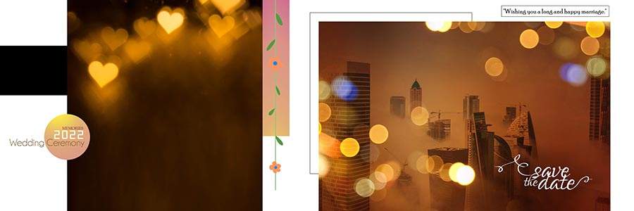 Free download wedding album 12x36 PSD template for professional editing